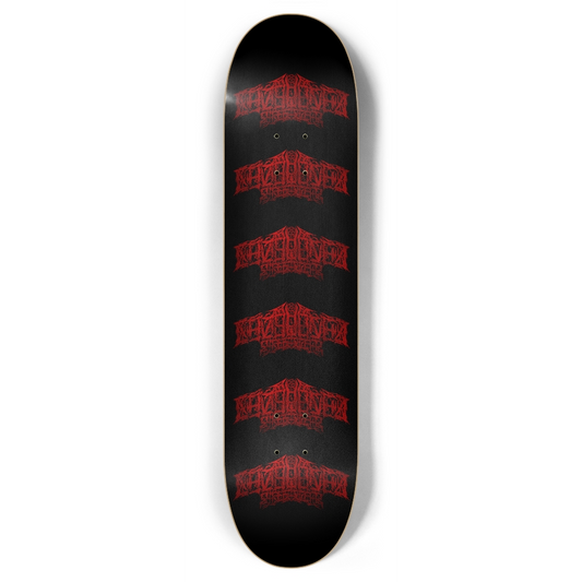 Red Death Metal Deck Natural Finish